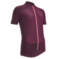 Áo jersey đạp xe đường trường RC500 cho nữ - Đỏ Burgundy VAN RYSEL-Decathlon