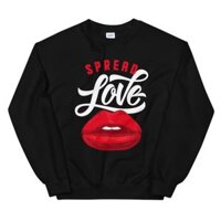 Áo Jordan 5 Retro Fire Red Crew, Spread Love  Sweatshirt