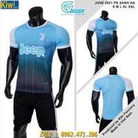Áo Juventus 2021 Playstation Màu Xanh Da Rất Đẹp
