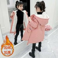 ÁO KAKI LÓT LÔNG DÁNG DÀI BÉ GÁI