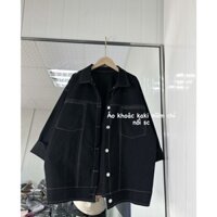 Áo kaki mềm chỉ nổi ( ảnh thật)