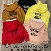 Áo kaki mũ lót nỉ