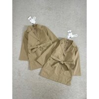 Áo kaki Trench Coat Zxr kèm bell cho bé