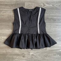 Áo Kate MIXXO Đen Phối Biên Ren