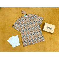 Áo kẻ cộc tay Burberry