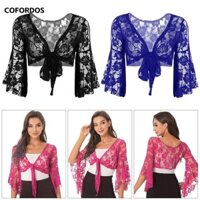 Áo khiêu vũ bụng COFORDOS, Khăn choàng ren buộc dây hộp đêm, dành cho trang phục dài tay sân khấu Thái Lan / Ấn Độ / Ả Rập