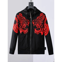 Áo khoá gió mũ philipp hổ đỏ tặng dây qp khắc chữ