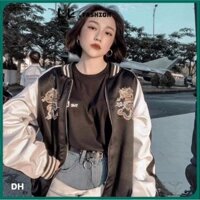 ÁO KHOÁC 2 LỚP BOMBER THÊU RỒNG