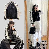 Áo khoác Adidas, áo khoác nam nữ 3 sọc, chất thun lạnh cao cấp dày dặn, form chuẩn i hình 713 Hight Bar Store