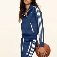 Áo khoác Adidas Clover Trench thời trang nữ Retro Athleisure Áo JD3770