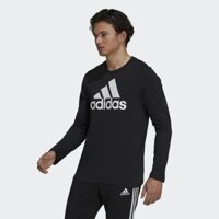 Áo Khoác Adidas Nam Chính Hãng - Essentials Long Sleeve Tee - Đen | JapanSport GV5274