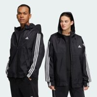 Áo Khoác Adidas Nam Chính Hãng – 3-Stripes Loose Fit Hooded Woven Jacket – Đen |IB0248