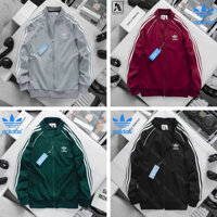 Áo Khoác Adidas Nam Nữ Chất Umi Co Giãn Không Xù - Áo Bomber Adidas 3 Sọc Thể Thao Cao Cấp