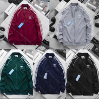 Ao Khoác Adidas Thể Thao 3 Sọc Nam Nữ Vải Thun Nỉ Co Giãn Dày Dặn Cao Cấp Giá Rẻ