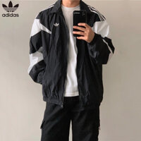 Áo khoác Adidas Thời trang Vintage Áo khoác thể thao Unisex thêu Áo gió chống nước S-2XL
