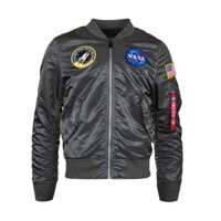 Áo khoác Alpha L-2B NASA Màu Xám Nòng Súng