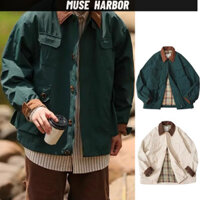 Áo khoác ASRV Detroit Áo khoác nam nữ mùa xuân mới màu xanh lá cây mơ M-2XL