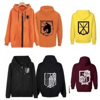 Áo khoác Attack on Titan Hoodie jacket with zipper1 unisex siêu đẹp
