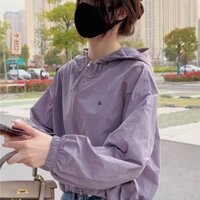 Áo Khoác baggy Mỏng Màu Trơn Dễ Phối Đồ Thời Trang Cho Nữ