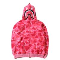 Áo khoác Bape Shark cá mập nam nữ màu hồng jacket bape áo khoác WGM