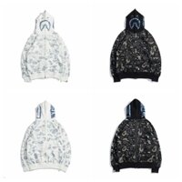 Áo khoác bape WGM phát sáng nam nữ áo khoác cá mập