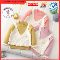 áo khoác bé gái , áo len dài tay thời trang cho bé, áo len lông thỏ hàng Quảng Châu cao cấp cho bé gái từ 8-14kg  LN1