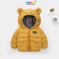 Áo khoác bé trai bé gái chất phao lót bông ấm áp, áo khoác phao cho bé trai bé gái từ 8-18kg