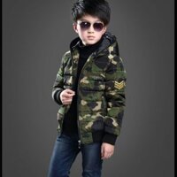 Áo khoác bé trai rằn ri