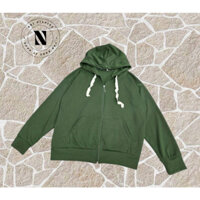 Áo khoác bigsize nữ thun gân dày có mũ