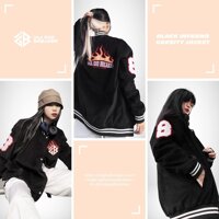 Áo Khoác BLACK INFERNO VARSITY JACKET  - M