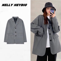 Áo khoác blazer [6856] cho nữ form rộng 69