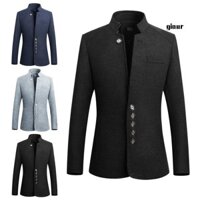 Áo Khoác Blazer Cổ Đứng Thời Trang Nam Tính