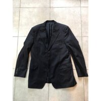 Áo Khoác Blazer Đen Sọc 2hand Chính Hãng Tuyển chọn giá rẻ, Áo khoác Nam Nữ Form Rộng Thụng Thời Trang