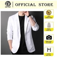 Áo khoác Blazer Nam Form suông dài tay unisex basic chất linen cao cấp ,hợp mọi thời đại, phong cách Hàn Quốc, Vest