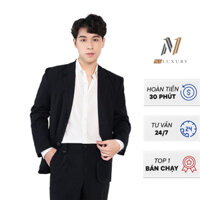 Áo khoác blazer nam N1LUXURY thiết kế Classic 3 lớp dầy dặn, tinh tế phong cách Hàn Quốc Chính Hãng.