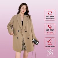 Áo Khoác Blazer Nữ NATREES áo blazer form rộng nữ 2 lớp dày dặn thời trang Hàn Quốc phù hợp cho cả đi làm , đi chơi
