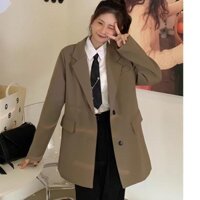 Áo Khoác Blazer Nữ Tay Dài Thời Trang Bigsize,Áo Vest Nữ Màu Đen Nâu Tây Phong Cách Hàn Quốc Trẻ Trung  VET6