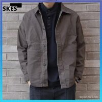 Áo khoác bò áo xuân thu cho nam Áo Jacket trang phục công sở dễ phối mẫu mới