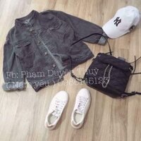 ÁO KHOÁC BÒ CỔ TÀU