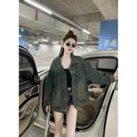 Áo Khoác Bò Jeans Nữ Dáng Thụng  hot trend#8