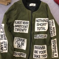 áo khoác bomber áo khoác bóng chày hàn xẻng chần bông mặt trong ấm áp vô cùng