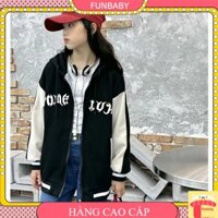 Áo khoác Bomber bé gái size đại 10-18 tuổi phối màu in chữ TOME xuất Hàn khỏe khoắn thời trang