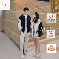 Áo khoác bomber cặp đôi nam nữ nữ form rộng thời trang Liao mùa thu đông phong cách ulzzang Hàn Quốc