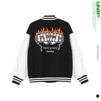 Áo khoác Bomber Cardigan IN CHỬ Đ Phối Bo TRẮNG có form rộng XL, MẪU MỚI MÙA HÈ 2022 - M từ 38 đến 64kg