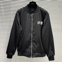 Áo khoác bomber Dsq2 in chữ ICON vảy sơn loang trắng hai mặt - Áo Khoác Nam Nữ Hot trend New 2024