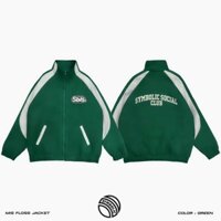 Áo Khoác Bomber Dù SBLS 2 Lớp Có Khóa Kéo Zip Nam Nữ Cặp Đôi Mặc - Aó Khoác Gió Thu Đông - xanh rêu - L