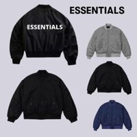 Áo khoác bomber ESSENTIALS 3 lớp Jacket Nam Nữ, Áo Bomber ESSENTIALS Cao Cấp Shop Q&V