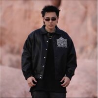 Áo khoác Bomber Jacket dù 2 lớp nam nữ Form Unisex