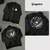 Áo Khoác Bomber Jacket Jor.da.n  Nam Nữ phong cách Hàn Quốc,hàng xịn đẹp mặc siêu ấm 3 Lớp Trần Bông GRAY STORE