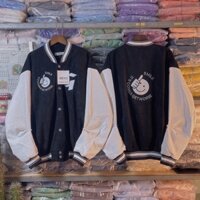 Áo Khoác Bomber Jackets Nam Nữ Kaki 2 Lớp Dày Dặn Form Rộng UNISEX Áo Khoác Đôi Nam Nữ Kaki BÒ CẠP ĐỨNG - AK1059 A